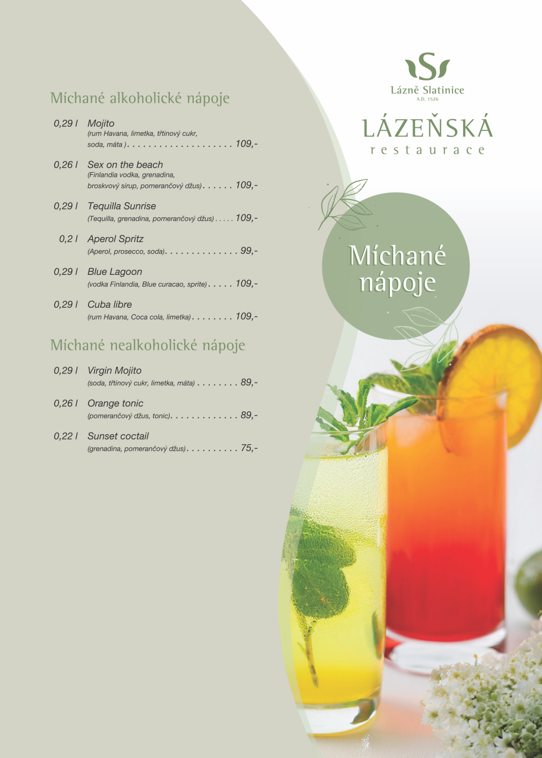 Restaurace | Lázně Slatinice | Lázně Slatinice