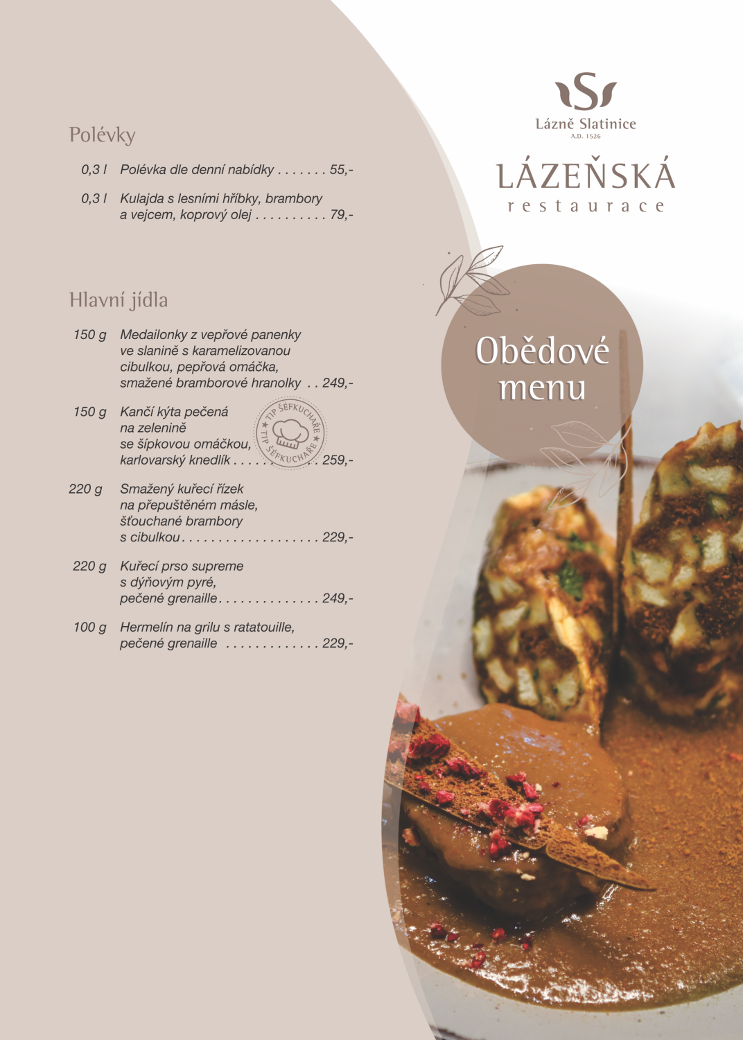 Restaurace | Lázně Slatinice | Lázně Slatinice
