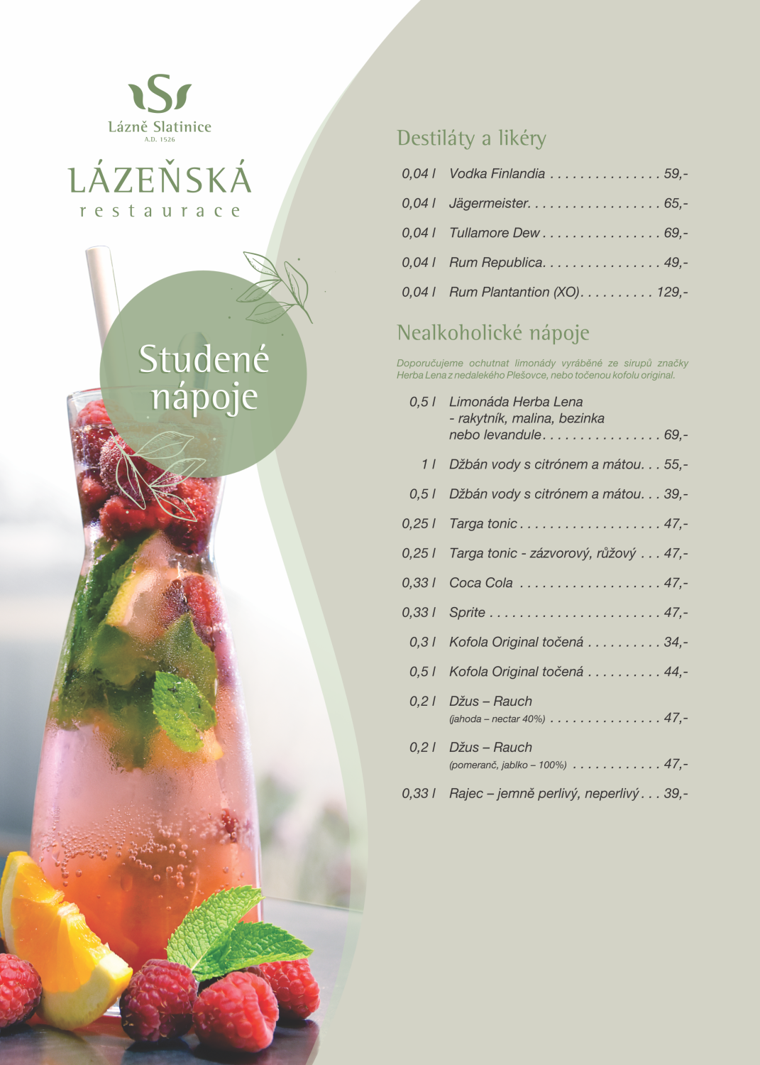 Restaurace | Lázně Slatinice | Lázně Slatinice